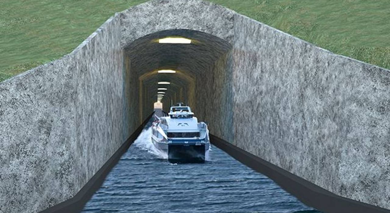 Норвегия планирует построить первый в мире судоходный тоннель