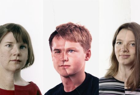 Схожесть на лицо: фотограф соединил снимки детей и родителей