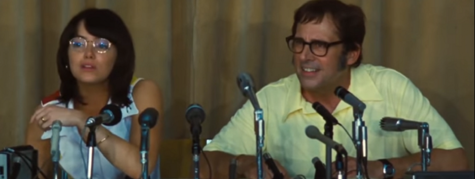 Эмма Стоун и Стив Карелл в трейлере 