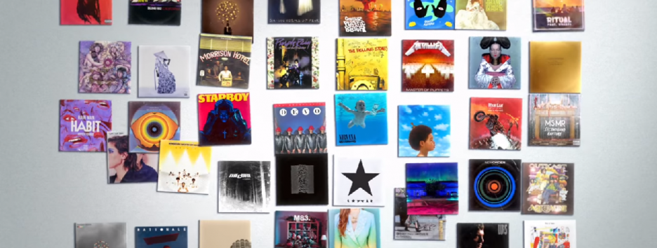 Режиссер создал клип с обложками известных музыкальных альбомов