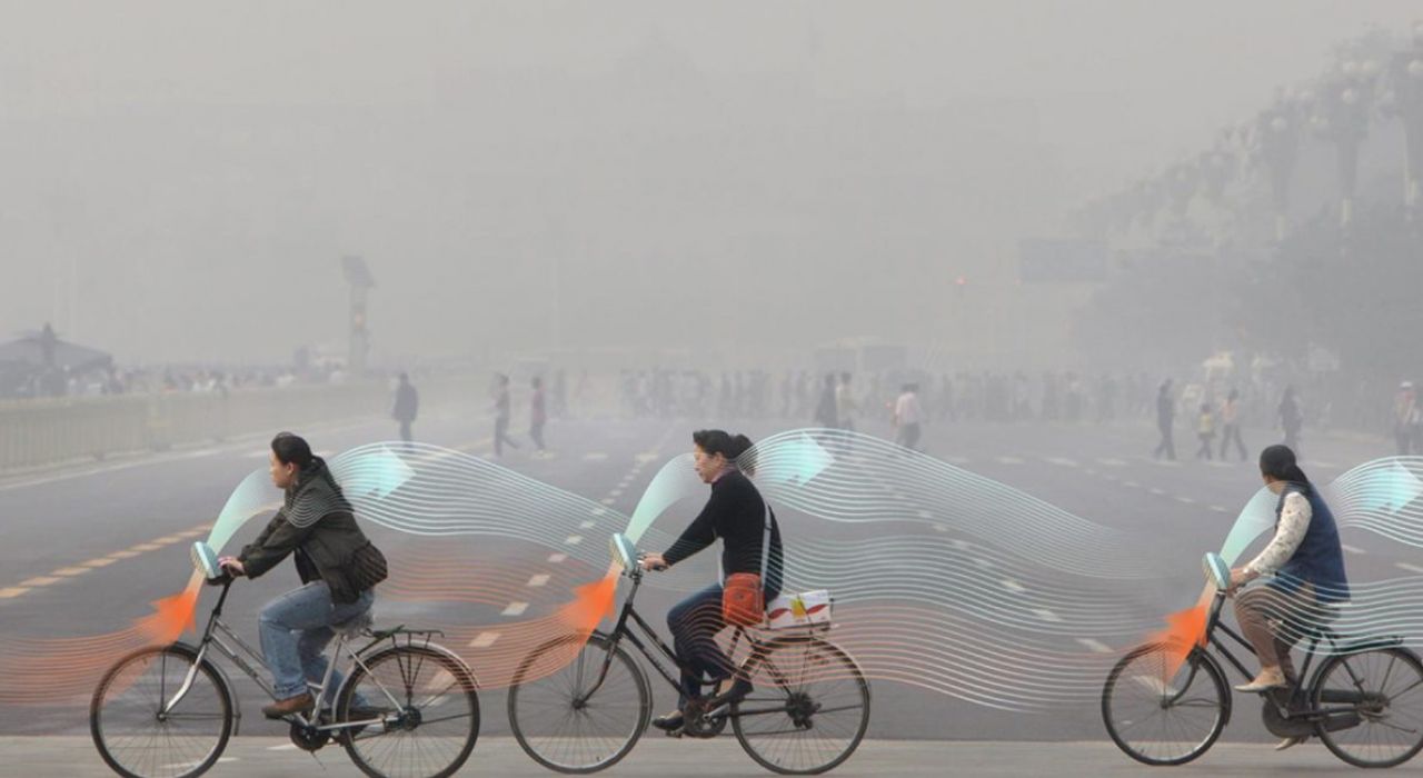 Воздух Пекина предложили очистить с помощью велосипедов