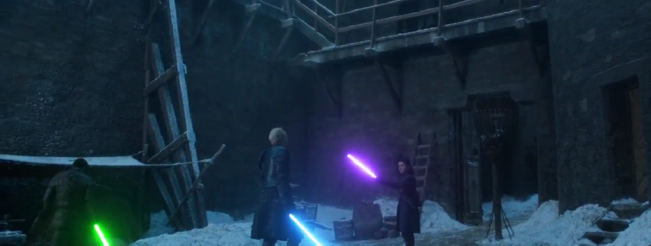 Как выглядела бы дуэль Арьи и Бриенны на световых мечах