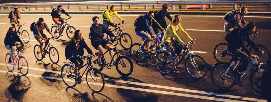 Как ночные велосипедисты делают Киев европейским