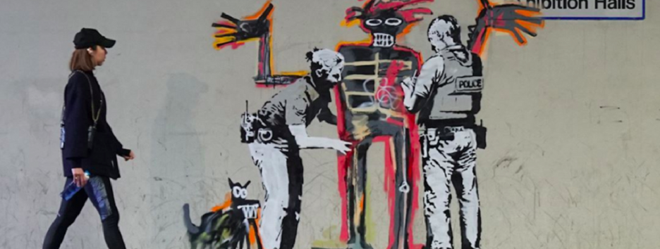 Бэнкси представил две новые работы, посвященные Жан-Мишелю Баскии