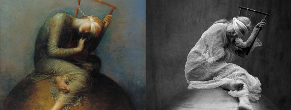 66-летняя женщина-фотограф воссоздает известные картины в автопортрете