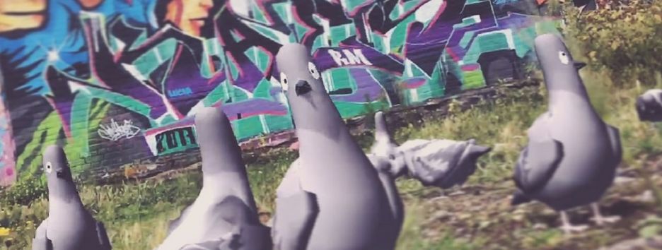 Вышла новая AR-игра для ненавистников голубей на iOS 11