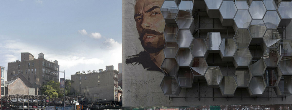 В США предложили напечатать для бездомных жилье в виде пчелиных сот