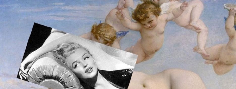 В сети дизайнер комбинирует классические картины с современными фото