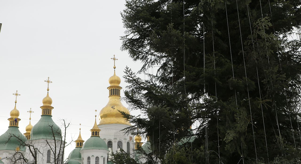 Праздник приближается: в Киеве монтируют главную елку страны (фото)