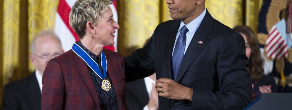 Обама вручил медаль Эллен Дедженерес