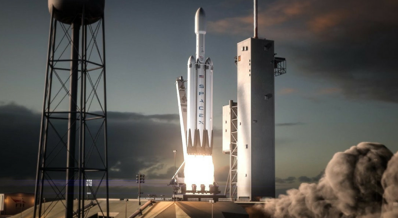 Трансляция первого запуска ракеты Falcon Heavy: смотреть онлайн