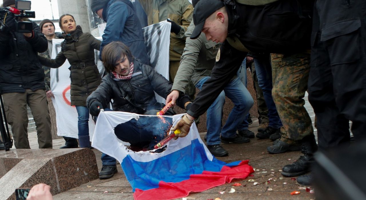 Акция националистов «Смерть России» в Киеве (фото)