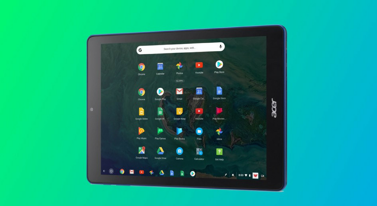 Acer и Google показали первый в мире планшет на Chrome OS