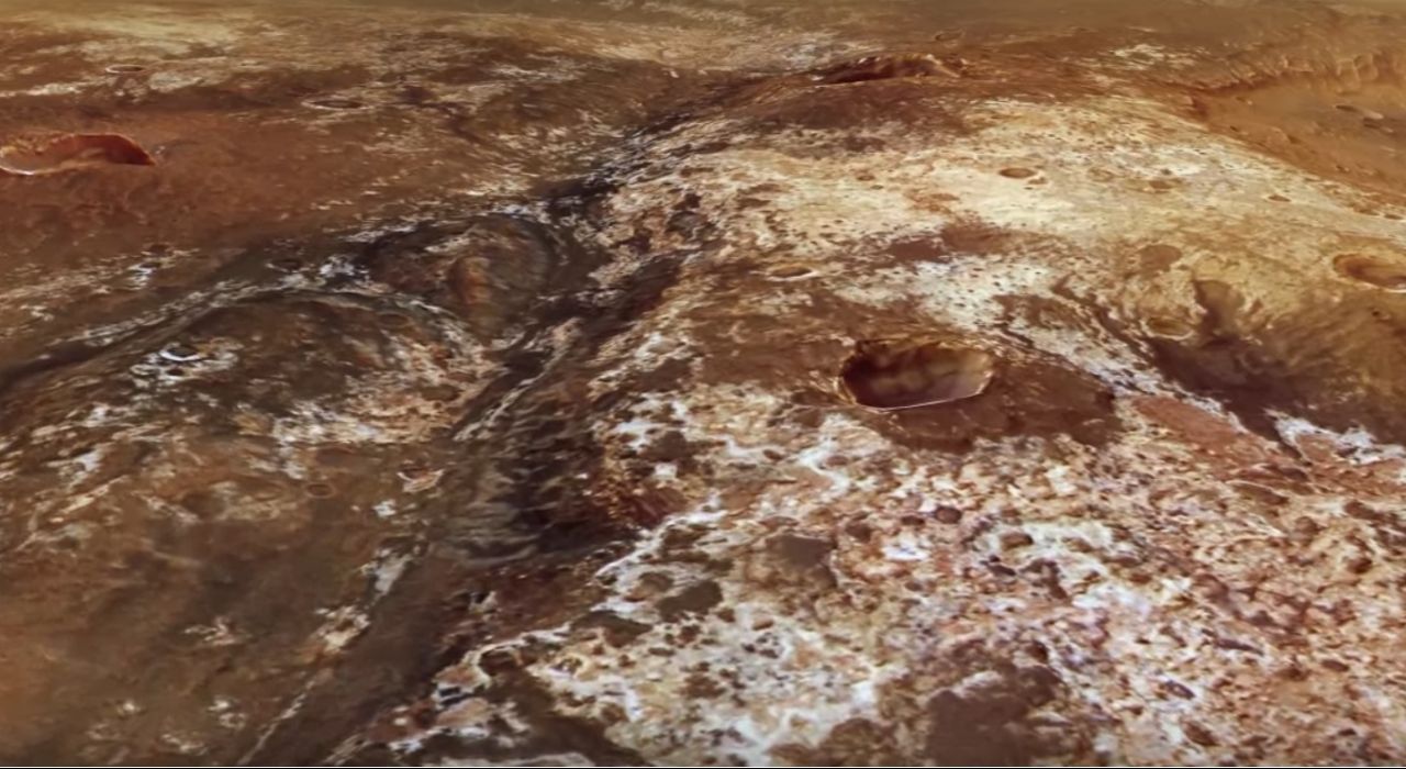 Виртуальная экскурсия по руслу древней реки на Марсе