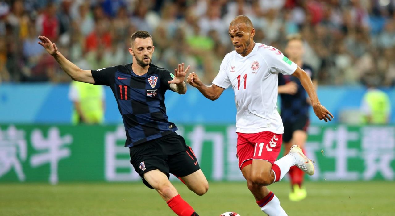 Видео голов и лучших моментов матча Хорватия — Дания