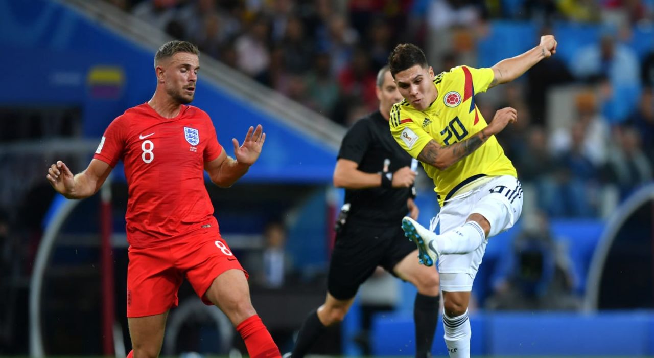 Видео голов матча Колумбия - Англия