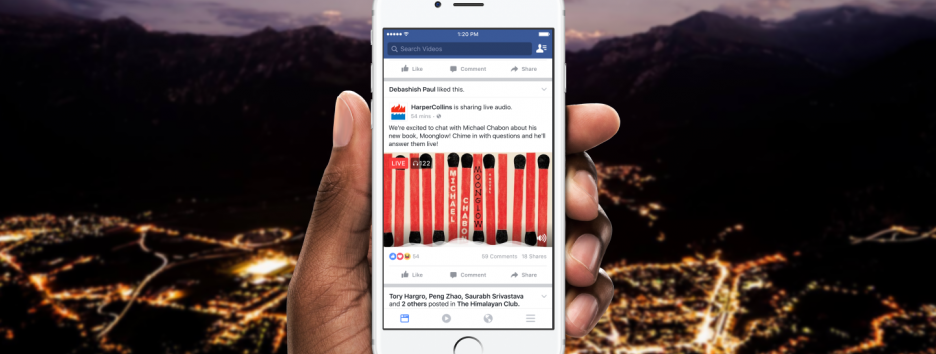 Аудиотрансляции в режиме реального времени с Facebook Live Audio