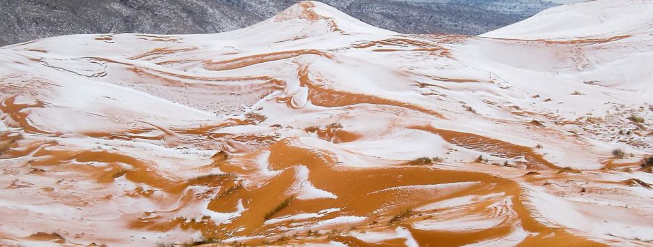 В Сахаре  впервые за 40 лет выпал снег
