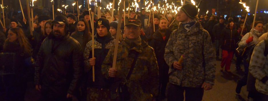 День Бандеры. Как прошло факельное шествие в Киеве