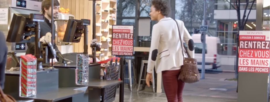 Monoprix выпустил пародию на рекламу Amazon с магазином без касс