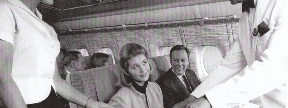 В небе - по-королевски: винтажные фотографии полетов 1946-1970 годов