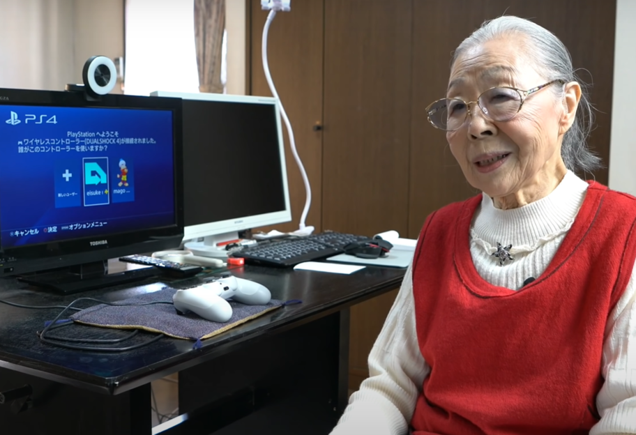 Играет последние 50 лет: японка стала самым пожилым геймером мира - видео - фото 1