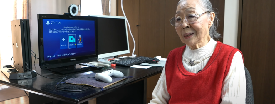 Играет последние 50 лет: японка стала самым пожилым геймером мира - видео