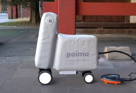 Помещается в рюкзак: в Японии создали надувной электроскутер – фото, видео