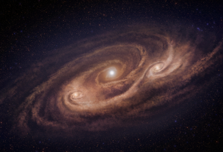 Возникла от «лобового столкновения»: астрономы обнаружили древнейшую галактику - фото - фото 1