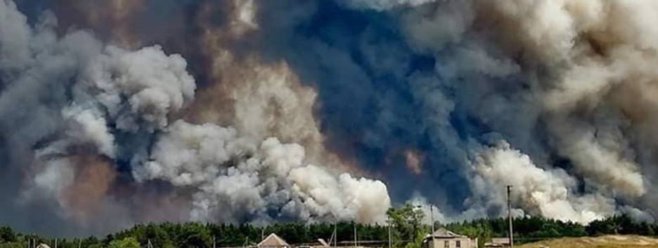 Смертоносные пожары в Луганской области: момент поджога попал на видео