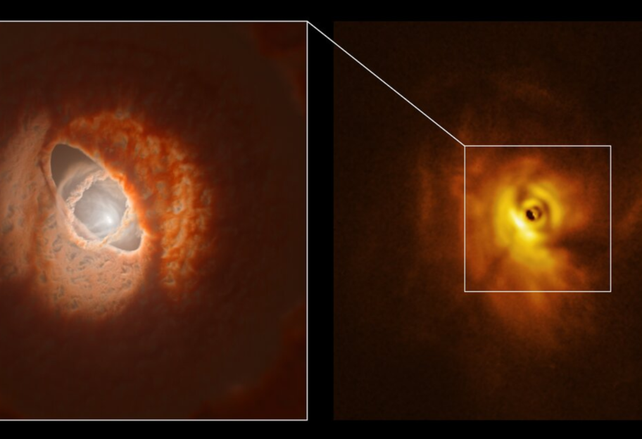 Разрушение протопланетного диска - астрономам впервые удалось пронаблюдать уникальное явление - фото 1