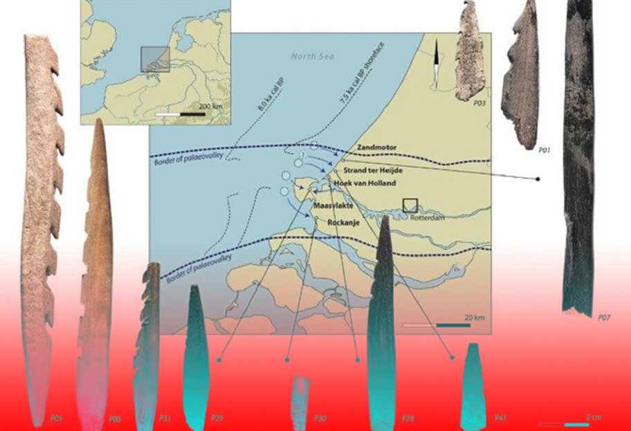Життя древніх людей - знайдені наконечники стріл з людської кістки - фото - фото 1