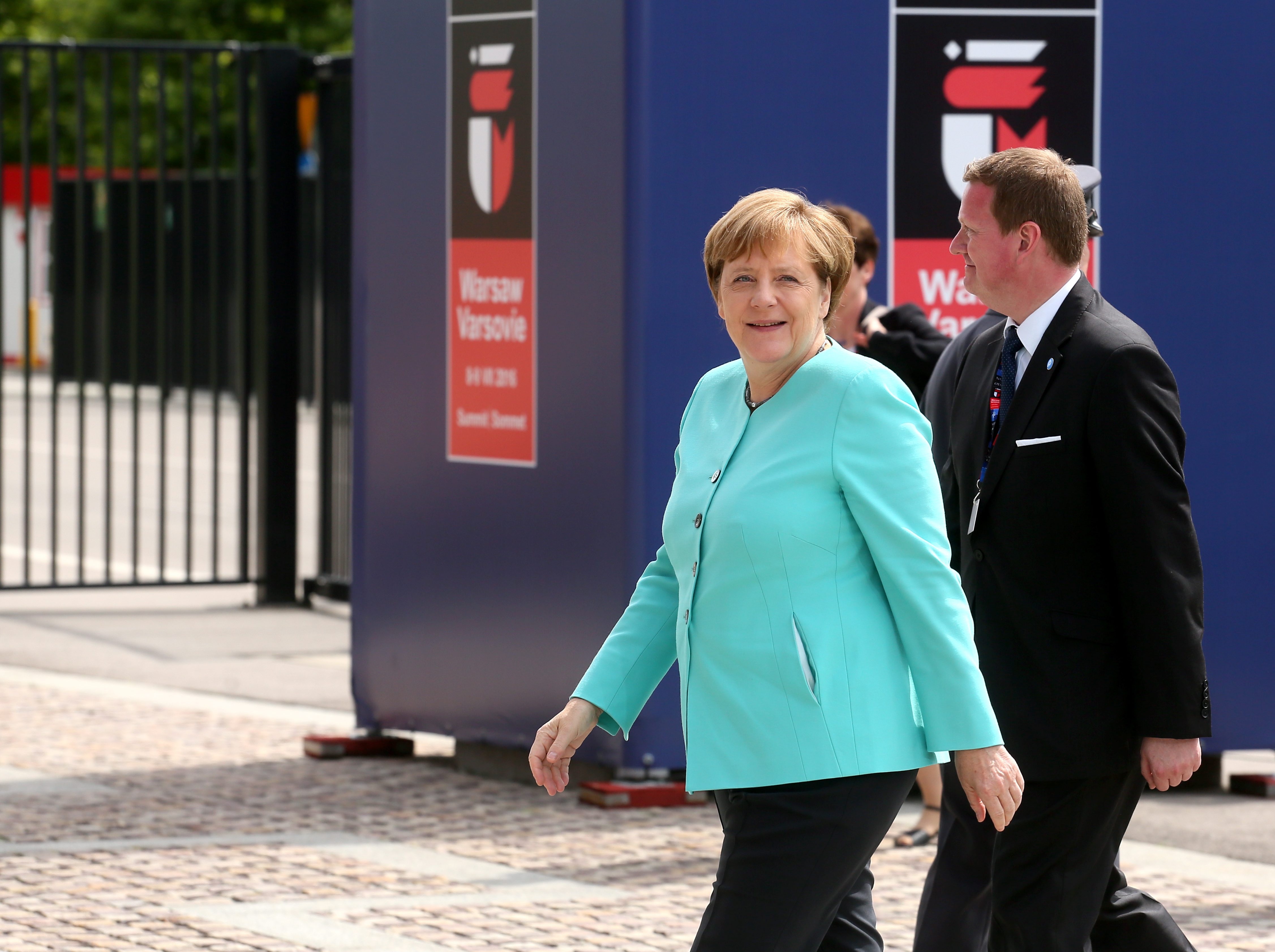 Ангела Меркель на саммите НАТО в Варшаве. Фото: EPA/PAWEL SUPERNAK