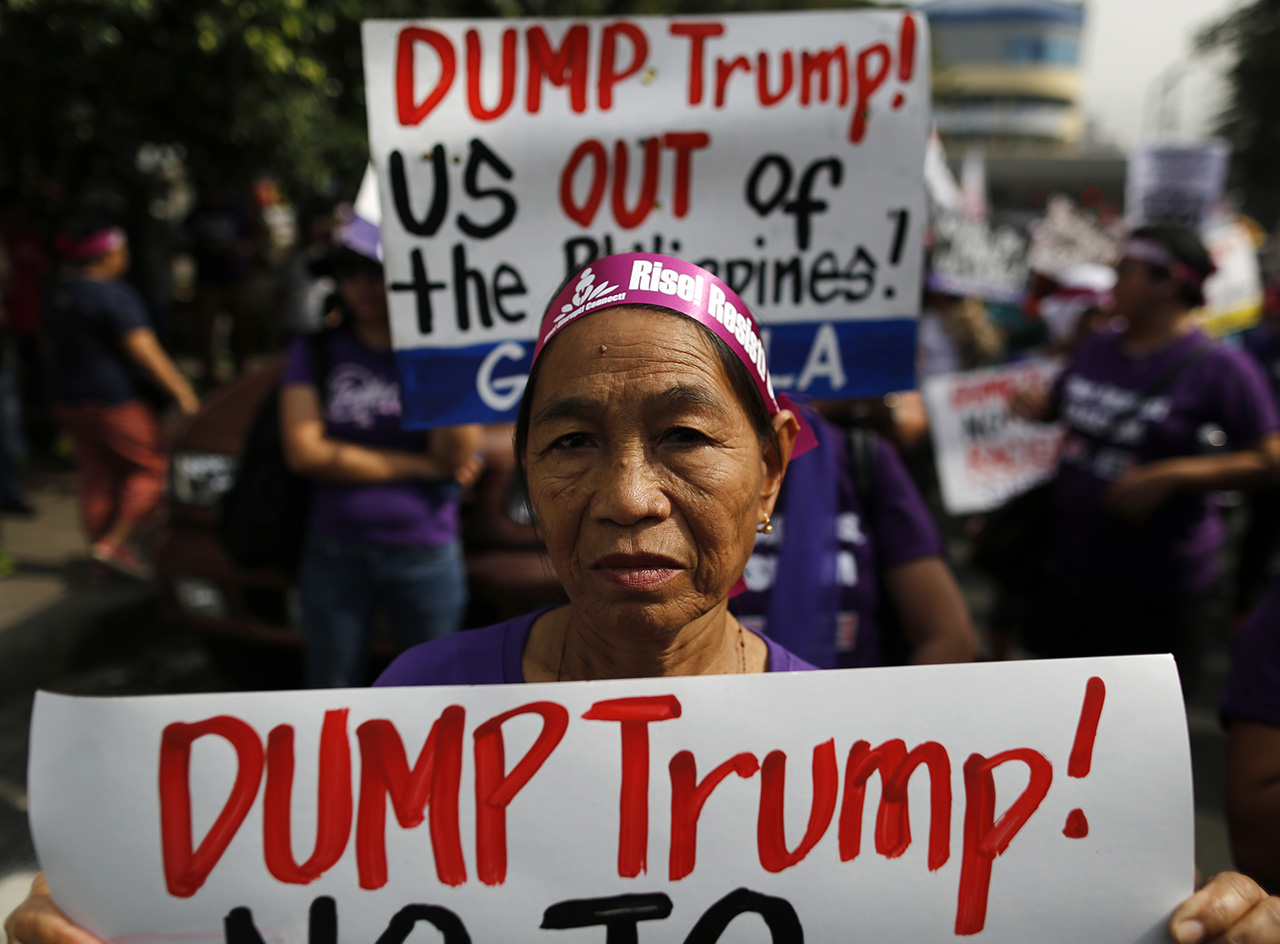 Даже на Филиппинах протестуют против Трампа