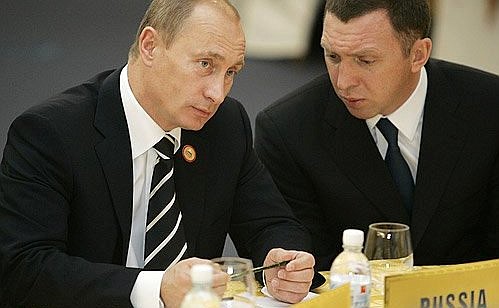 Президент России Владимир Путин и Олег Дерипаска. Фото с сайта kremlin.ru