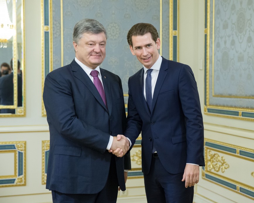Петр Порошенко и Себастиан Курц / president.gov.ua