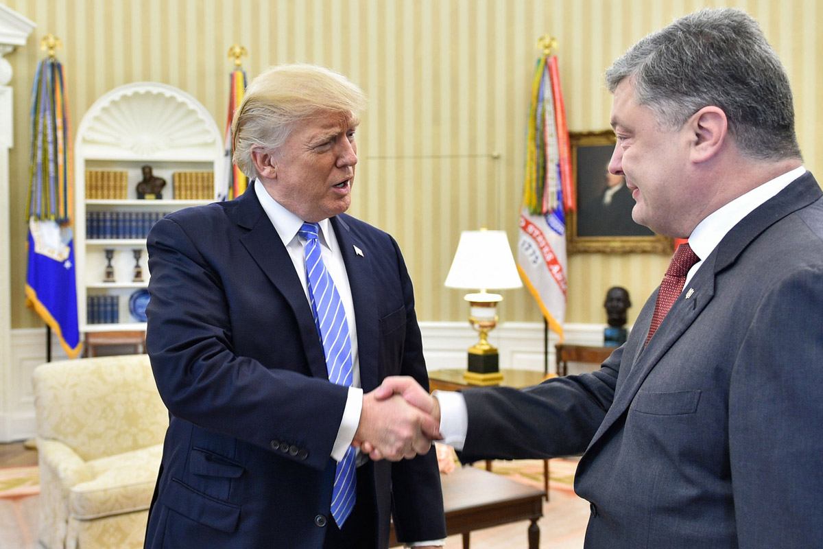 Встреча Трампа и Порошенко / Источник: twitter.com/STsegolko